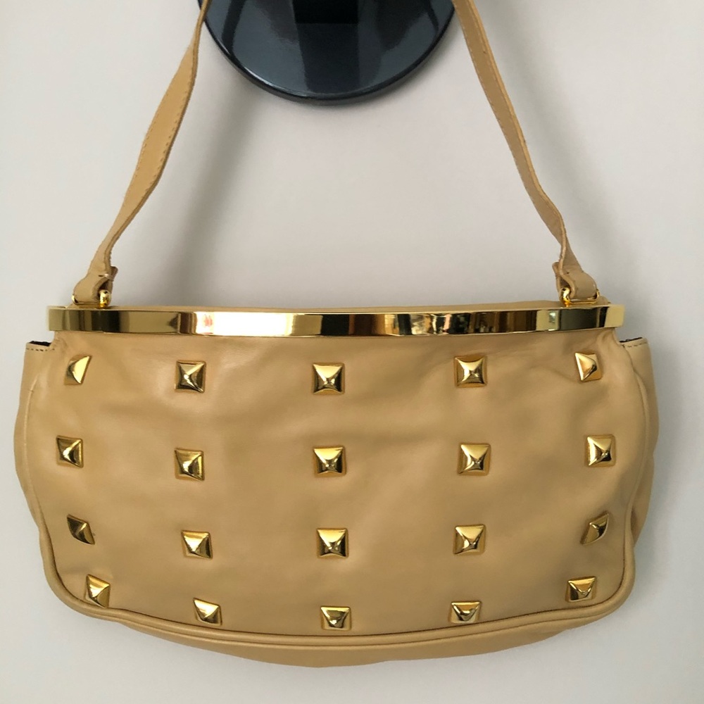 Sebastian Milano Beige Leather Handbag